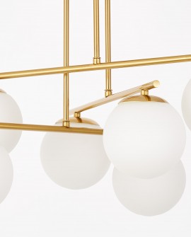 NOWOCZESNA LAMPA SUFITOWA WISZĄCA SZCZOTKOWANE ZŁOTO LEDO W6