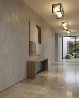 NOWOCZESNA LAMPA SUFITOWA ZŁOTY PLAFON MALDINI W3