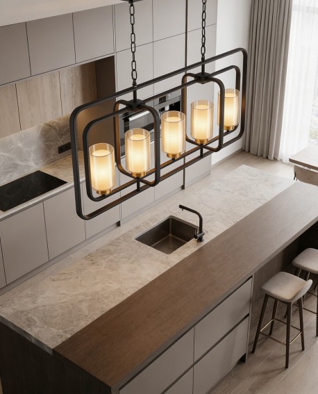 LAMPA WISZĄCA LOFT CHARNO-MOSIĘŻNA CHICAGO W5