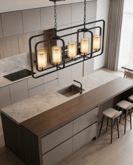 LAMPA WISZĄCA LOFT CHARNO-MOSIĘŻNA CHICAGO W5