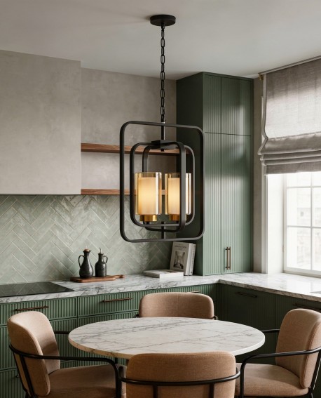 LAMPA WISZĄCA LOFT CHARNO-MOSIĘŻNA CHICAGO W2