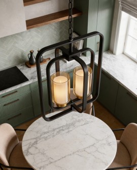 LAMPA WISZĄCA LOFT CHARNO-MOSIĘŻNA CHICAGO W2