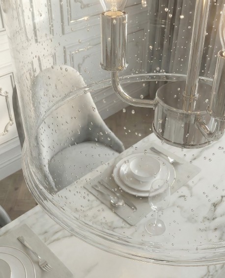 NOWOCZESNA LAMPA WISZĄCA CHROMOWANA RALTON W3