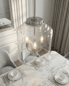 NOWOCZESNA LAMPA WISZĄCA CHROMOWANA RALTON W3