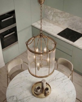 LAMPA WISZĄCA LOFT MOSIĘŻNA BOSTON W6