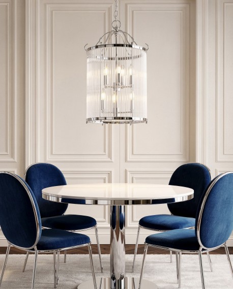 LAMPA WISZĄCA LOFT CHROMOWANA BOSTON W6