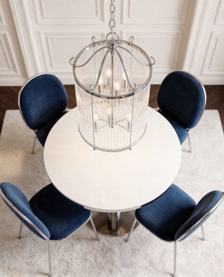 LAMPA WISZĄCA LOFT CHROMOWANA BOSTON W6