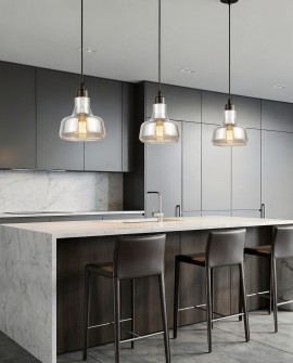 NOWOCZESNA LAMPA WISZĄCA SZKLANA BORMIO