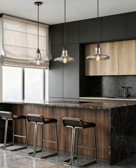 NOWOCZESNA LAMPA WISZĄCA SZKLANA ALTONI