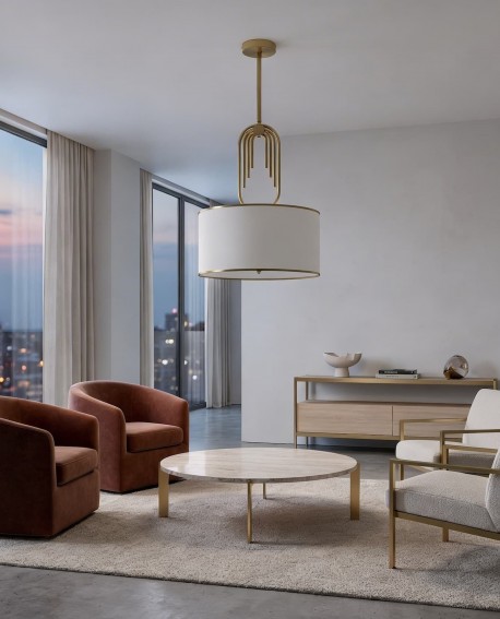 GLAMOUR LAMPA WISZĄCA BIAŁA ZANETTI TRIO