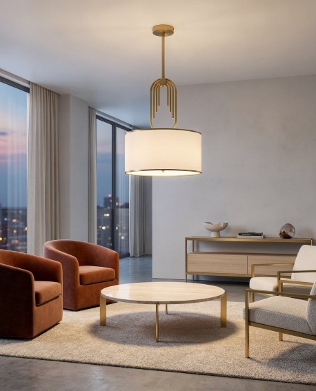 GLAMOUR LAMPA WISZĄCA BIAŁA ZANETTI TRIO