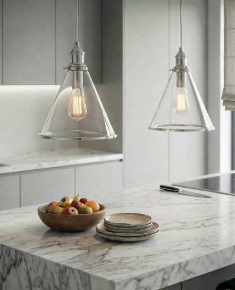 LAMPA WISZĄCA CHROMOWANA NOWOCZESN FEROLI