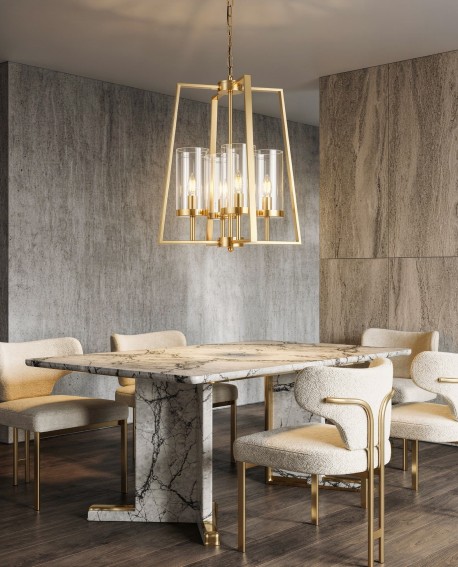 NOWOCZESNA LAMPA WISZĄCA CZARNO-ZŁOTA ARES W4