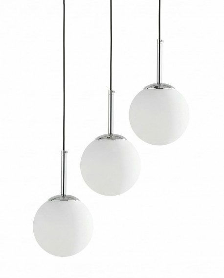 NOWOCZESNA POTRÓJNA LAMPA CHROMOWANA FREDICA W3