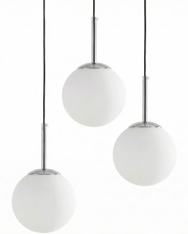 NOWOCZESNA POTRÓJNA LAMPA CHROMOWANA FREDICA W3