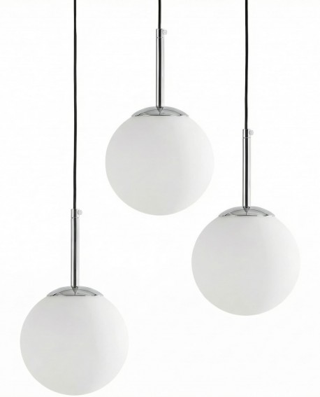 NOWOCZESNA POTRÓJNA LAMPA CHROMOWANA FREDICA W3