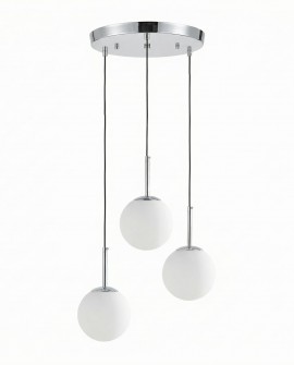 NOWOCZESNA POTRÓJNA LAMPA CHROMOWANA FREDICA W3