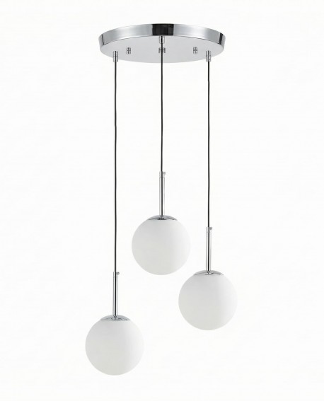 NOWOCZESNA POTRÓJNA LAMPA CHROMOWANA FREDICA W3