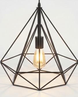 LAMPA WISZĄCA SKANDYNAWSKA CZARNA FORTI