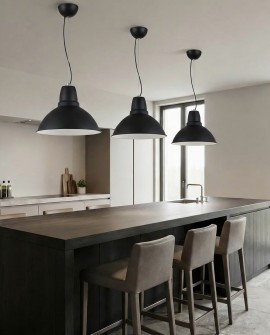 NOWOCZESNA LAMPA WISZĄCA CZARNA DORS