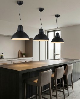 NOWOCZESNA LAMPA WISZĄCA CZARNA DORS