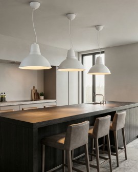 NOWOCZESNA LAMPA WISZĄCA BIAŁA DORS