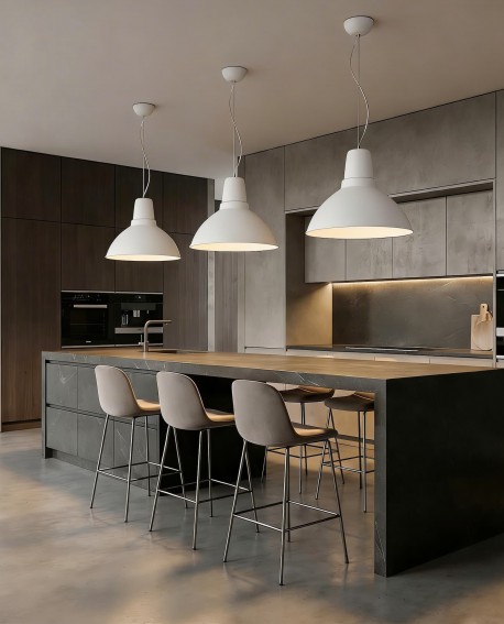 NOWOCZESNA LAMPA WISZĄCA BIAŁA DORS