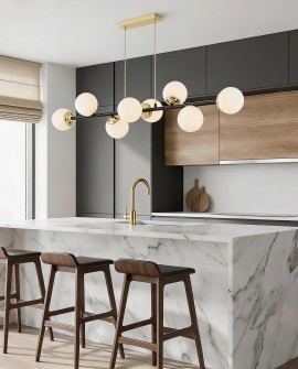 NOWOCZESNA LAMPA WISZĄCA CZARNO-ZŁOTA FINO W8