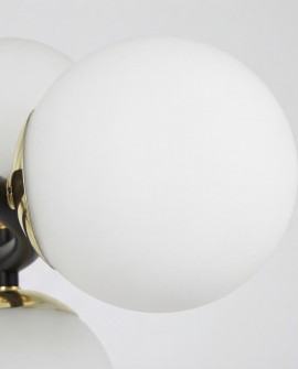 NOWOCZESNA LAMPA WISZĄCA CZARNO-ZŁOTA LEDO W9