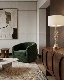 GLAMOUR LAMPA NOCNA Z MARMUREM BIAŁA AZZARIA