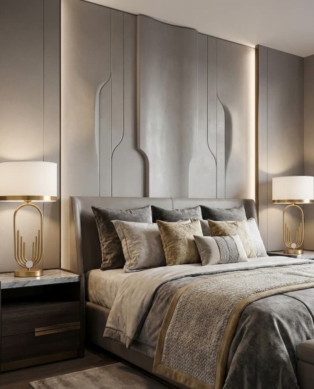 GLAMOUR LAMPA NOCNA BIAŁO-MOSIĘŻNA ZANETTI