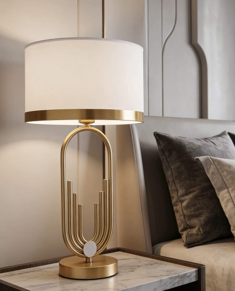 GLAMOUR LAMPA NOCNA BIAŁO-MOSIĘŻNA ZANETTI