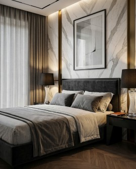 LAMPA NOCNA GLAMOUR CZARNO-CHROMOWANA VILLANOVA