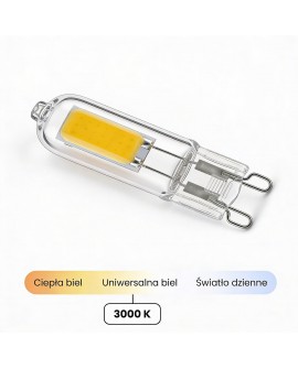 ŻARÓWKA LED G9 MOC 3W 3000K