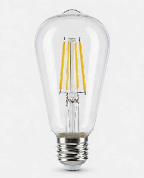 ŻARÓWKA LED EDISON FILAMENT E27/ST64 MOC 7W 2700K