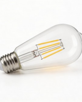 ŻARÓWKA LED EDISON FILAMENT E27/ST64 MOC 7W 2700K