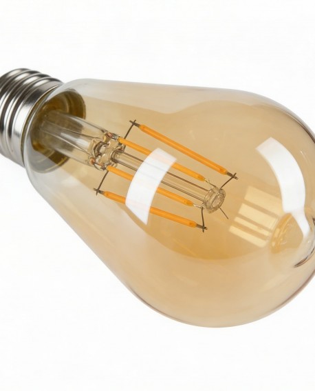 ŻARÓWKA BURSZTYNOWA LED EDISON FILAMENT E27/ST64 MOC 7W 4000K