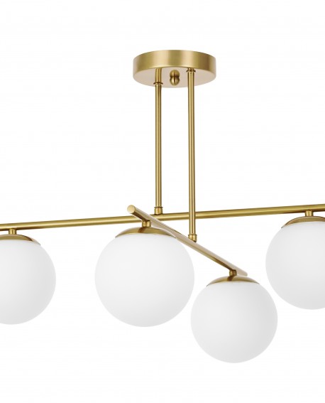 Model LEDO Lampit marki Lampit jako elegancka złota lampa wisząca z bielą
