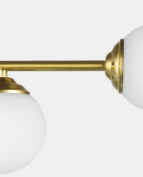 Fragment lampy FINO W4 w szczotkowanym złocie z kształtem geometrycznym