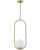NOWOCZESNA LAMPA WISZĄCA SZCZOTKOWANE ZŁOTO VERO 1B