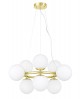 NOWOCZESNA LAMPA WISZĄCA KLASYCZNE ZŁOTO LEDO W9