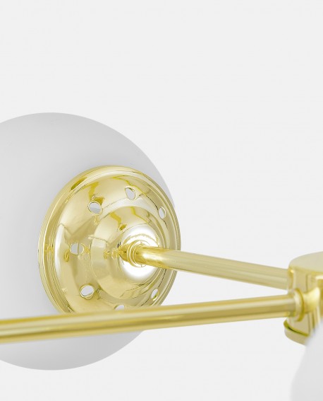 Element łączenia klosza ze złotym ramieniem lampy FINO RING W5 Lampit