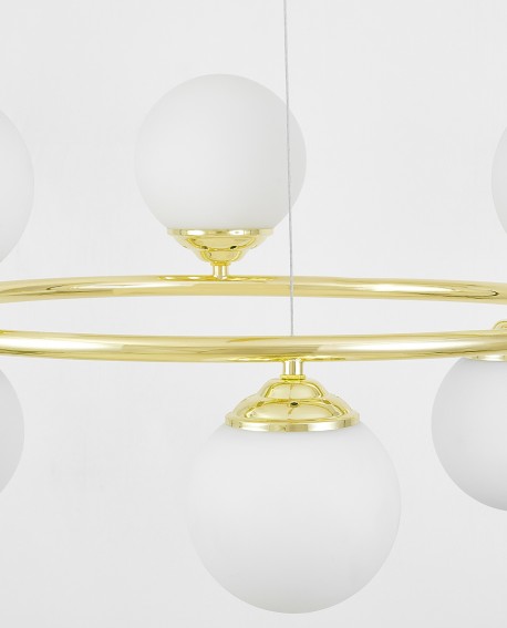Element konstrukcji lampy FINO RING W6 Lampit z mlecznym szkłem