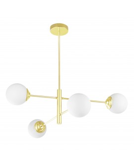 NOWOCZESNA LAMPA SUFITOWA WISZĄCA KLASYCZNE ZŁOTO FINO PRO W4
