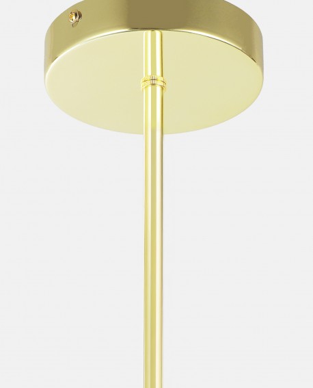 Złota podsufitka lampy wiszącej FINO 6 Lampit w nowoczesnym stylu
