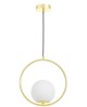 NOWOCZESNA LAMPA WISZĄCA KLASYCZNE ZŁOTO VERO 1A