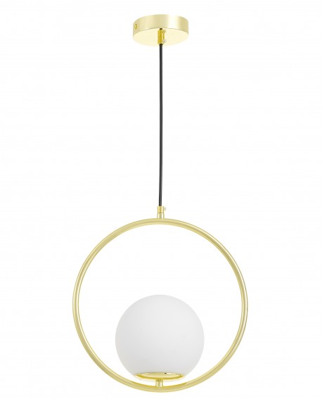 Nowoczesna lampa VERO 1A w złotej oprawie idealna do jadalni lub kuchni