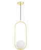 NOWOCZESNA LAMPA WISZĄCA KLASYCZNE ZŁOTO VERO 1B