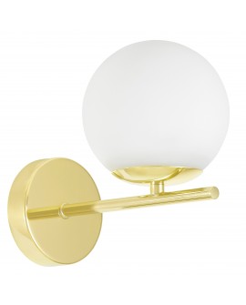 LAMPA ŚCIENNA KINKIET NOWOCZESNY KLASYCZNY ZŁOTY LEDO W1