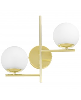 LAMPA ŚCIENNA KINKIET NOWOCZESNY KLASYCZNY ZŁOTY LEDO W2
